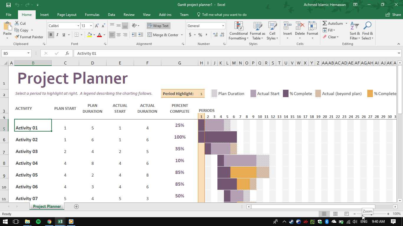 10 Template Excel Untuk Manajemen Proyek Tracking Windowsku