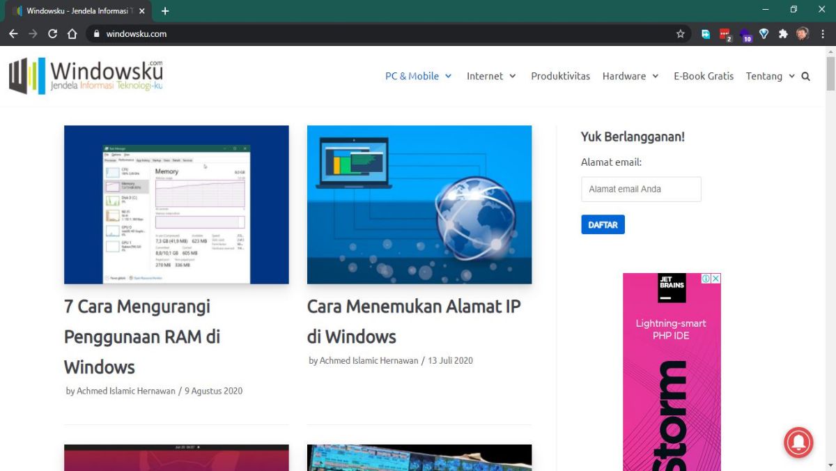 Cara Mengetahui Situs Yang Memberatkan Komputer Di Google Chrome Windowsku